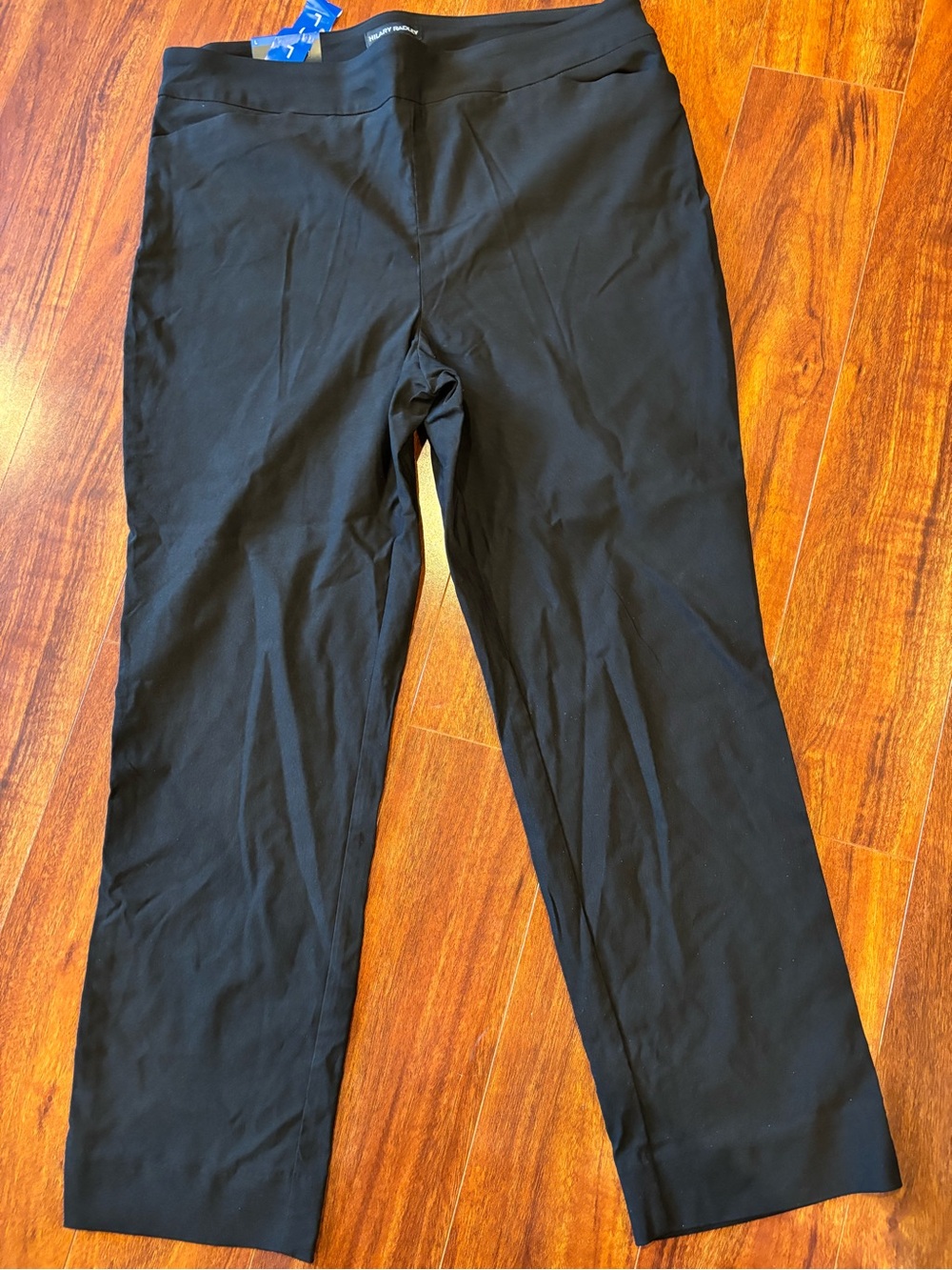Hilary Radley Black Straight-Leg Trousers